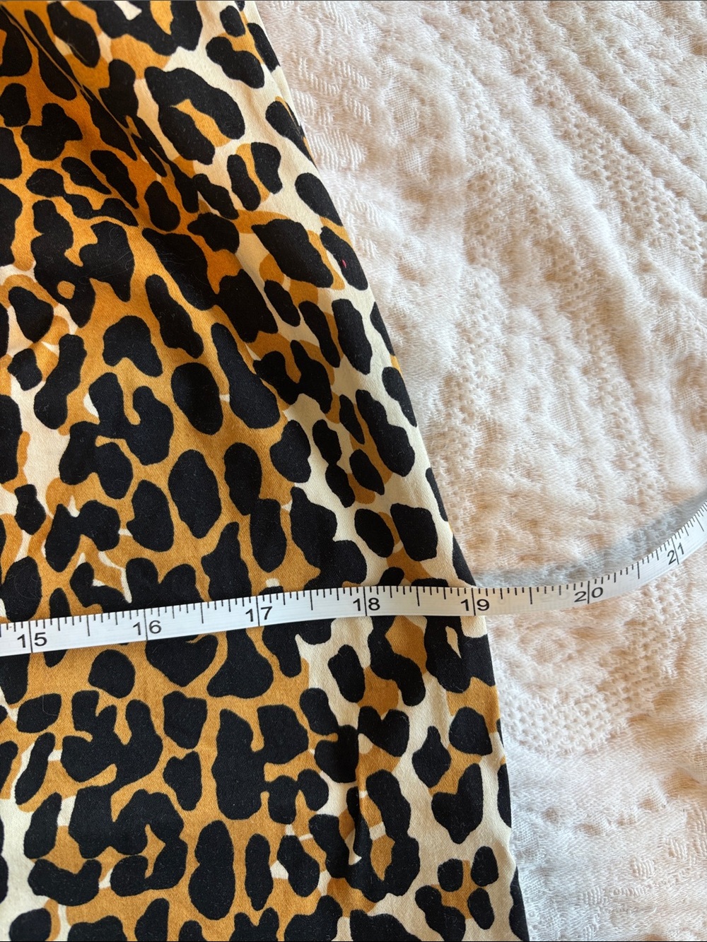 Trashy Diva Leopard Print Cotton Blend Pencil Skirt Size 8 - Picture 7 of 8